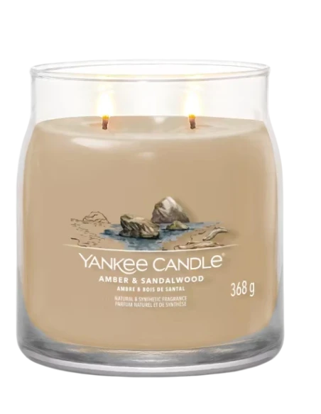 Yankee Candle - Amber & Sandalwood - Medium Jar Candle