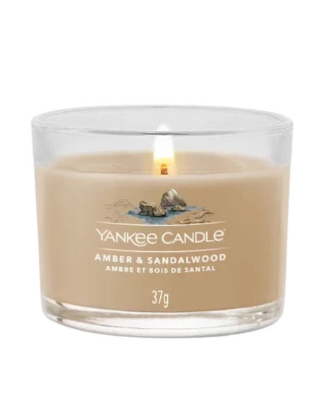 Yankee Candle - Amber & Sandalwood - Glass Votive Candle