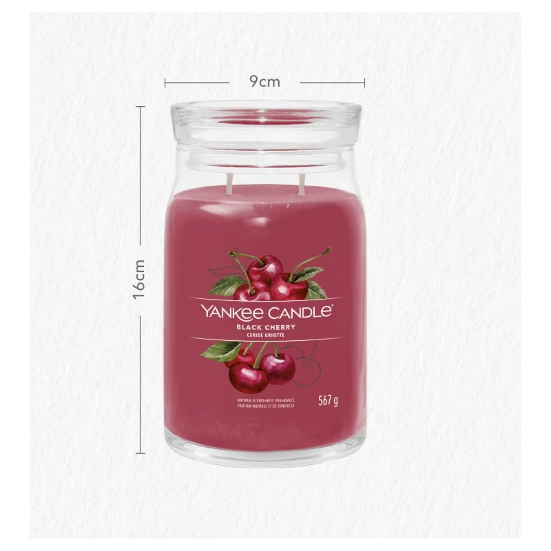 Yankee Candle - Black Cherry - Candela in Giara Grande