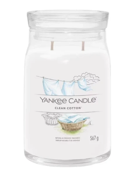 Yankee Candle - Clean Cotton® Candela in Giara Grande