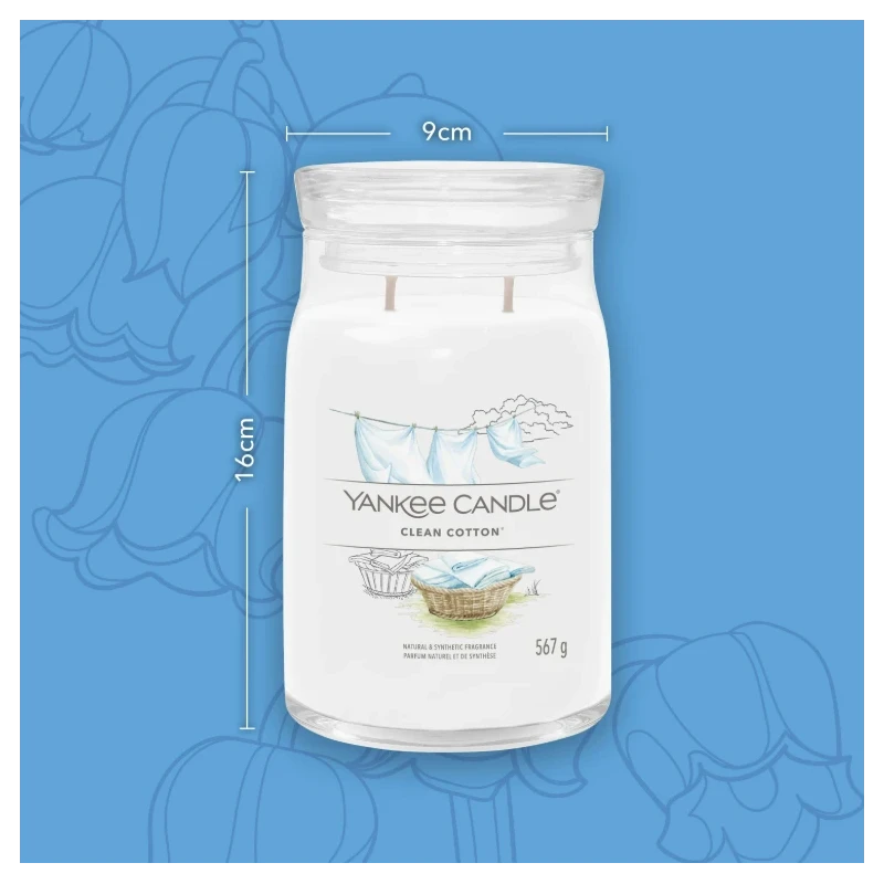 Yankee Candle - Clean Cotton® Candela in Giara Grande
