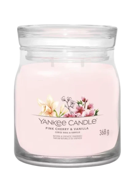 Yankee Candle - Pink Cherry & Vanilla Candela in Giara Media