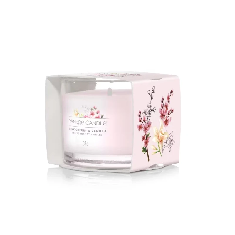 Yankee Candle - Pink Cherry & Vanilla Candela Votiva in Vetro