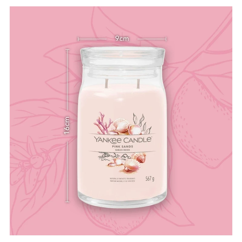Yankee Candle - Pink Sands - Candela in Giara Grande