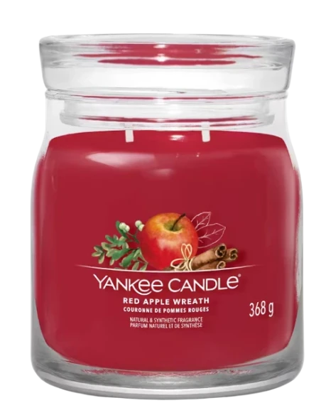 Yankee Candle - Red Apple Wreath Candela in Giara Media