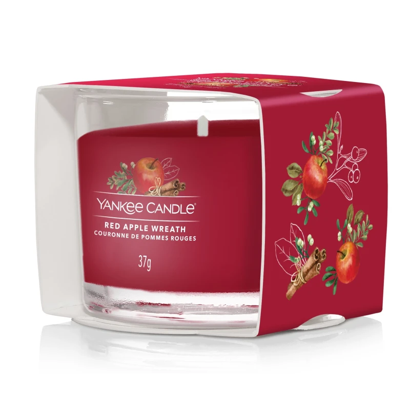 Yankee Candle - Red Apple Wreath Candela Votiva in Vetro