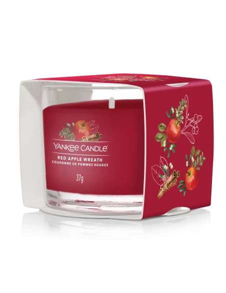 Yankee Candle - Red Apple Wreath Candela Votiva in Vetro