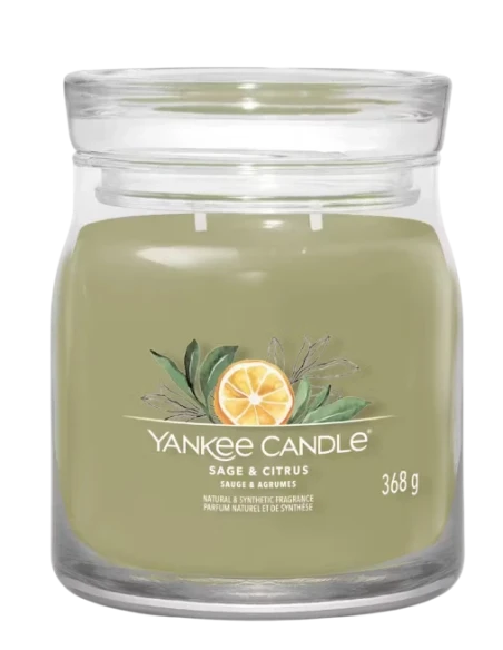 Yankee Candle - Sage & Citrus  Candela in Giara Media