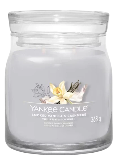Yankee Candle - Smoked Vanilla & Cashmere Candela in Giara Media