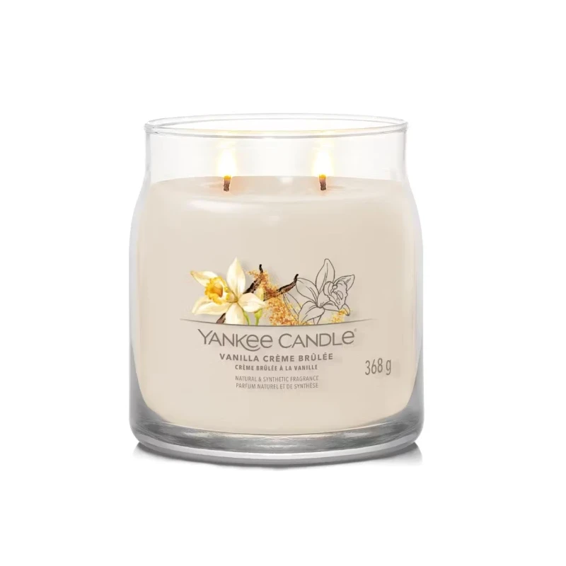 Yankee Candle - Vanilla Crème Brûlée Candela in Giara Media