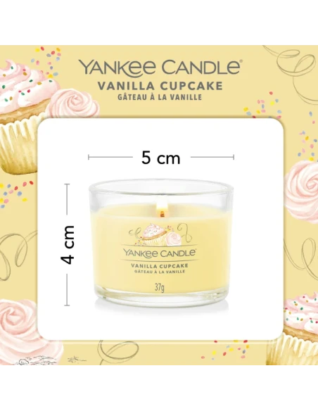 Yankee Candle - Vanilla Cupcake - Candela Votiva in Vetro