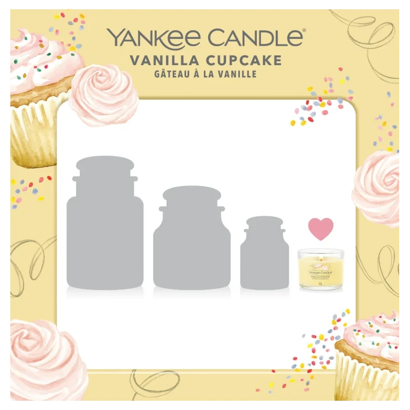 Yankee Candle - Vanilla Cupcake - Glass Votive Candle