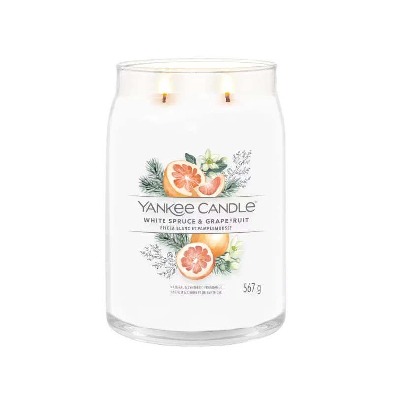 Yankee Candle - White Spruce & Grapefruit Large Jar Candle