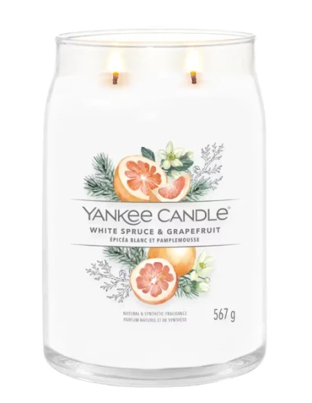 Yankee Candle - White Spruce & Grapefruit Large Jar Candle
