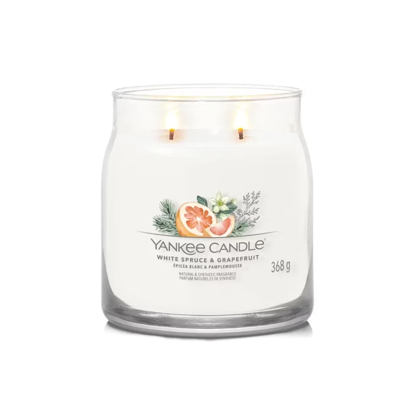 Yankee Candle - White Spruce & Grapefruit Medium Jar Candle