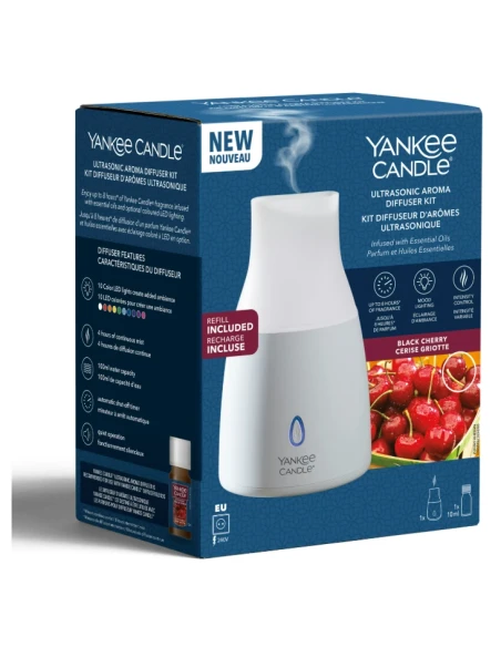 Yankee Candle - Kit Base Diffusore ad Ultrasuoni - Black Cherry