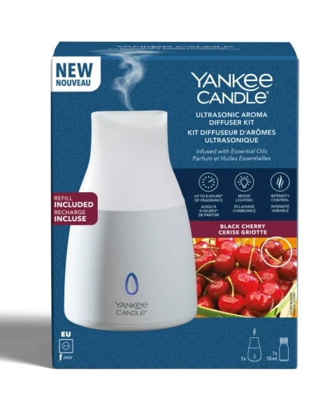 Yankee Candle - Ultrasonic Diffuser Starter Kit - Black Cherry