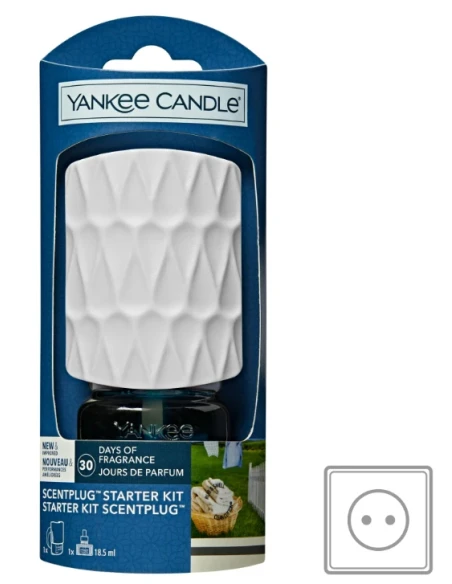 Yankee Candle - Kit Base Scentplug Organic - Clean Cotton®