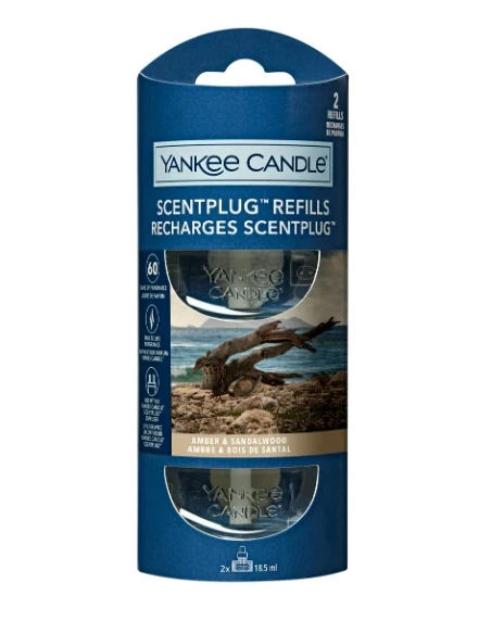 Yankee Candle - Ricarica per Diffusore Elettrico Scentplug - Amber & Sandalwood