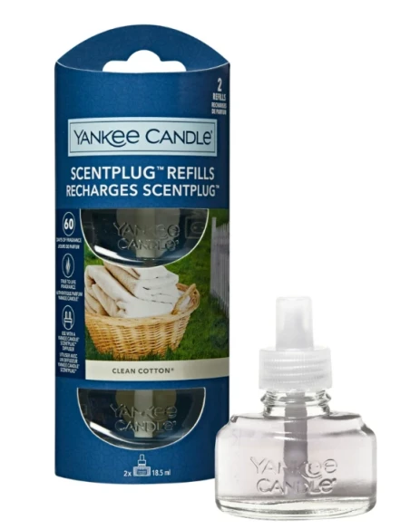 Yankee Candle - Ricarica per Diffusore Elettrico Scentplug - Clean Cotton®