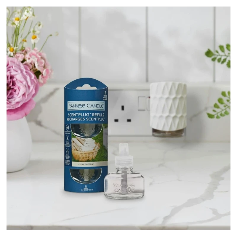 Yankee Candle - Ricarica per Diffusore Elettrico Scentplug - Clean Cotton®