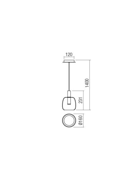 Redo Group - Candela Lampada a Sospensione - Nero