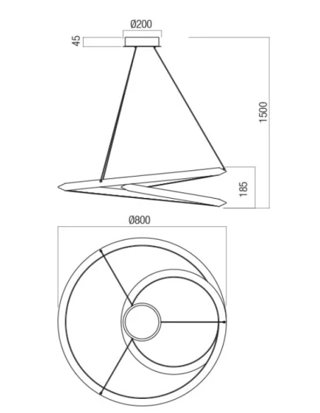 Redo Group - Storm Lampada a Sospensione - Bianco Opaco