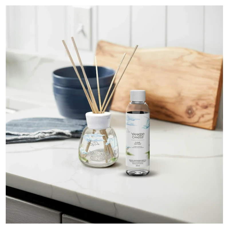 Yankee Candle - Ricarica per Diffusore a Bastoncini - Clean Cotton®