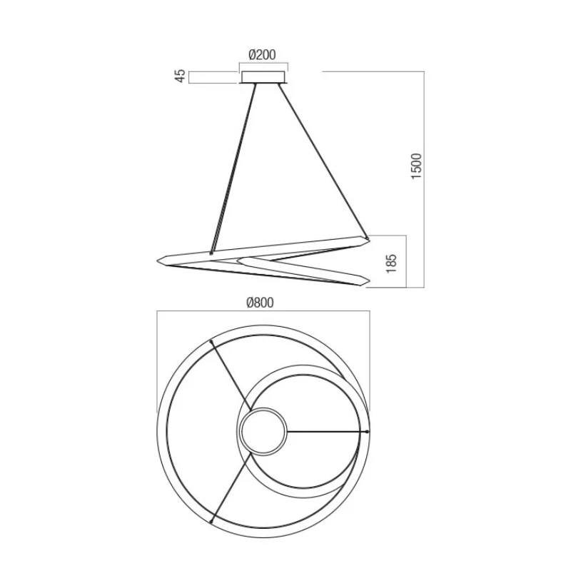 Redo Group - Storm Pendant Lamp - Matte Black