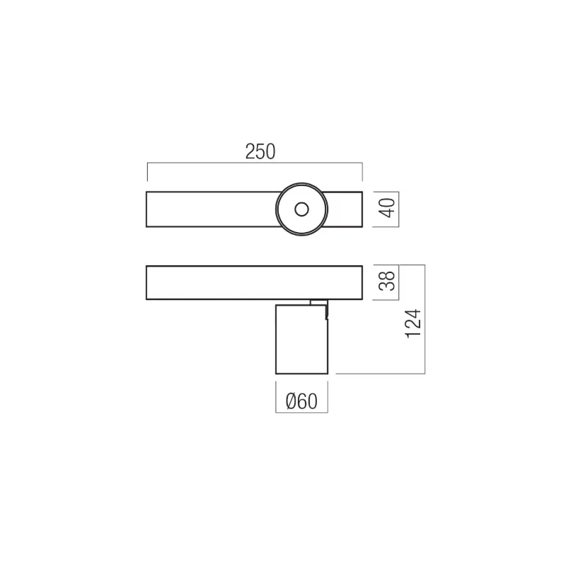 Redo Group - Takto Lampada da Parete / Soffitto - Bianco Opaco