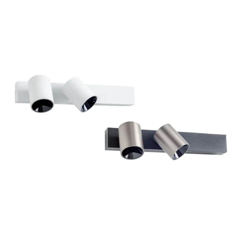 Redo Group - Takto Double Wall / Ceiling Lamp - Matte Black / Silver Coffee