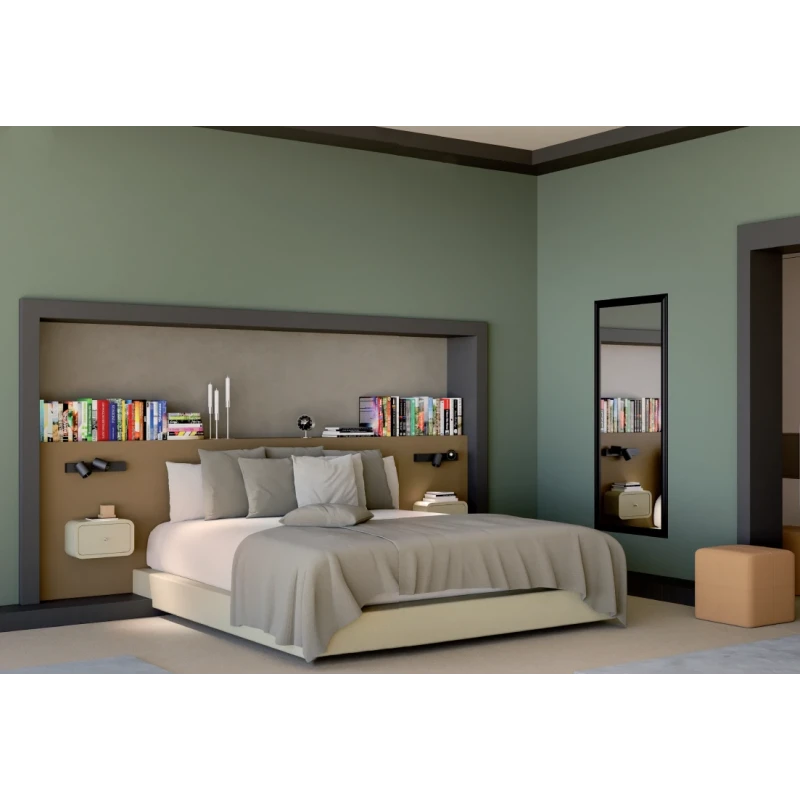 Redo Group - Takto Double Wall / Ceiling Lamp - Matte Black / Foggy Nickel