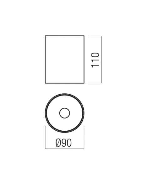 Redo Group - Takto Ceiling Lamp - Matt White