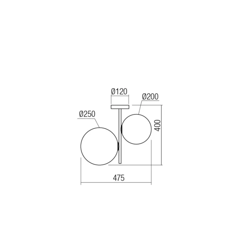 Redo Group - Talis Ceiling Lamp - Brushed Bronze