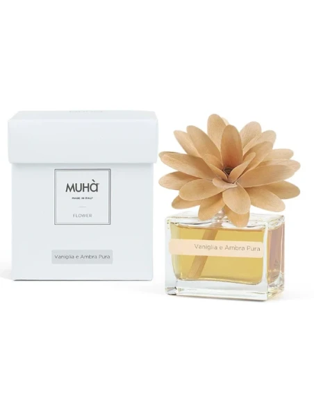 Muhà - Flower Diffuser - Vanilla and Pure Amber 30 ml