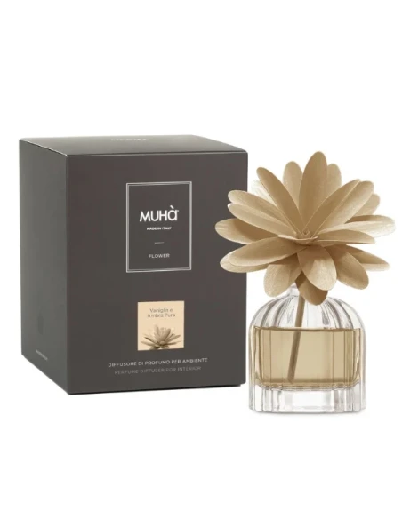 Muhà - Flower Diffuser - Vanilla and Pure Amber 60 ml