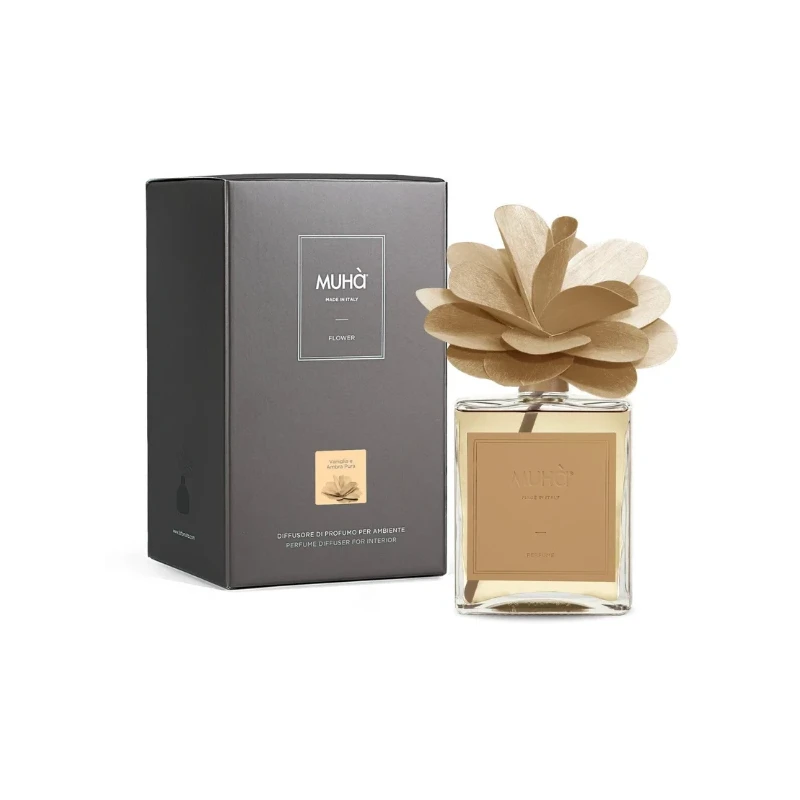 Muhà - Flower Diffuser - Vanilla and Pure Amber 500 ml