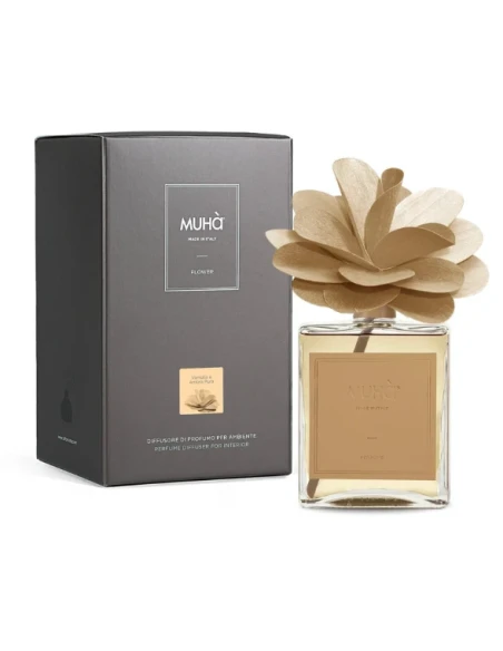 Muhà - Diffusore Flower - Vaniglia e Ambra Pura 500 ml
