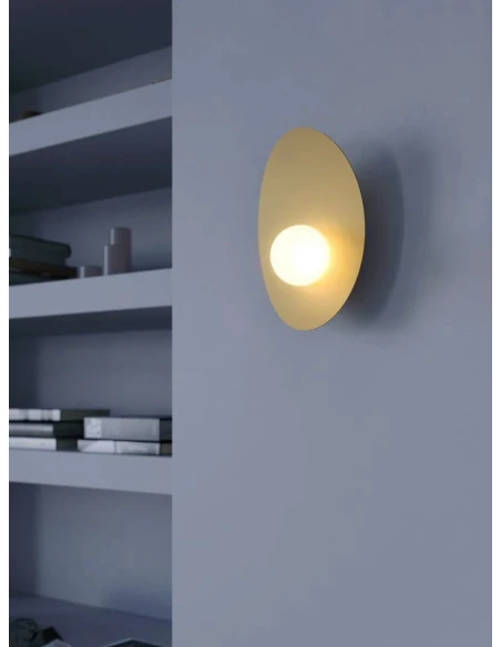 Redo Group - Cody Lampada da parete - Nero e oro Opaco