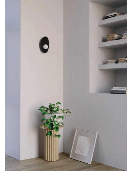 Redo Group - Cody Lampada da parete - Nero e oro Opaco