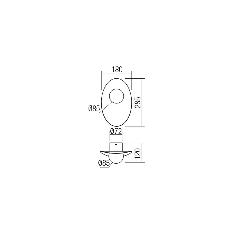 Redo Group - Cody Wall Lamp - Matt Black