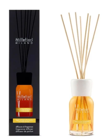 Millefiori Milano - Reed Diffuser -  Woods and Orange Blossoms