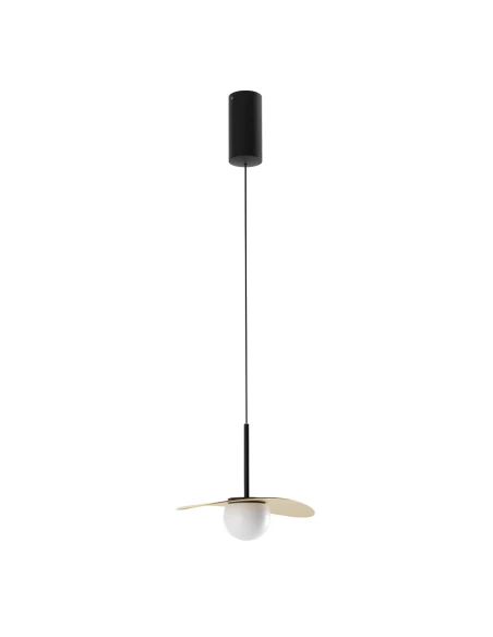 Redo Group - Cody Single Pendant Lamp - Black and Matt Gold
