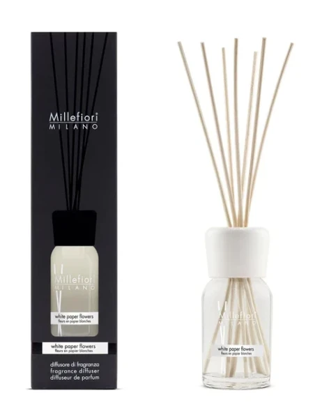 Millefiori Milano - Reed Diffuser - White Paper Flowers