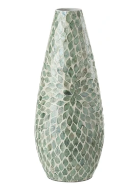 J-Line - Betha Perla Vase - Light Blue