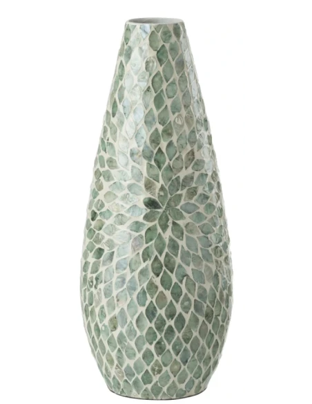 J-Line - Betha Perla Vase - Light Blue
