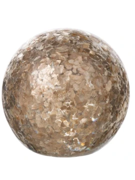 J-Line - Confetti Paperweight - Gold Glass