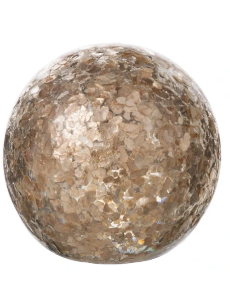 J-Line - Confetti Paperweight - Gold Glass