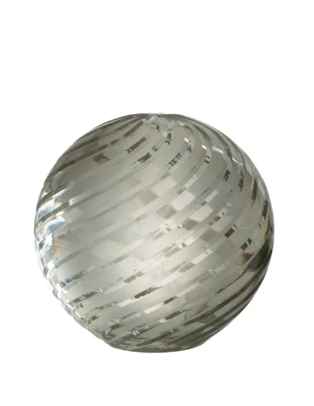 J-Line - Ondes Paperweight - Clear Glass