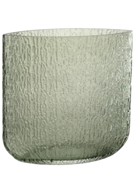 J-Line - Mila Vase - Green Glass